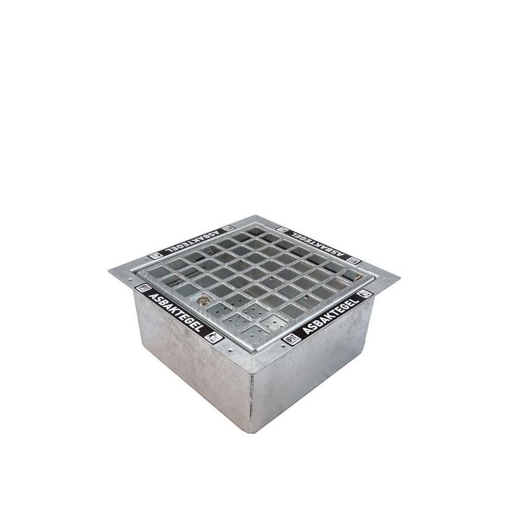 The DropPit Basic asbaktegel 30x30 cm - verzinkt, Huis en Inrichting, Woonaccessoires | Prullenbakken, Nieuw, Verzenden