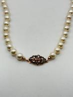 Zonder minimumprijs - Halsketting Zilver Parel - Diamant, Nieuw