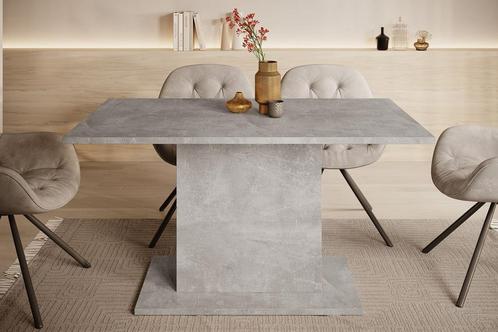 Meubella eetkamertafel Tova grijs eettafel 140 cm, Huis en Inrichting, Tafels | Eettafels, 100 tot 150 cm, Nieuw, 50 tot 100 cm