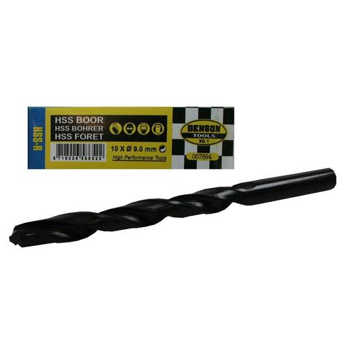 Benson Metaalboor set - spiraalboren - 9 mm - 10 stuks -..., Doe-het-zelf en Verbouw, Gereedschap | Boormachines, Nieuw, Ophalen of Verzenden