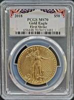Gouden American Eagle 1 oz 2018 PCGS MS70, Postzegels en Munten, Munten | Amerika, Goud, Losse munt, Verzenden, Midden-Amerika