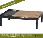 Siena Garden Alivida Loungetafel 102x70 cm Aluminium/Zwart, Tuin en Terras, Tuintafels, Ophalen of Verzenden, Nieuw, Teakhout