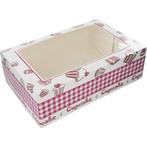 Cupcake vensterdoos | karton + PET | 240x160x80mm | wit/roze, Zakelijke goederen, Kantoor en Winkelinrichting | Winkel en Inventaris