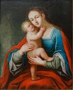 Scuola di Anversa (XVII) - Madonna con Bambino, Antiek en Kunst, Kunst | Schilderijen | Klassiek