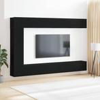 vidaXL Tv-meubelset 9 pcs Zwart eiken 30.5 x 30 x 110 cm, Minder dan 50 cm, Verzenden, 100 tot 150 cm, Nieuw