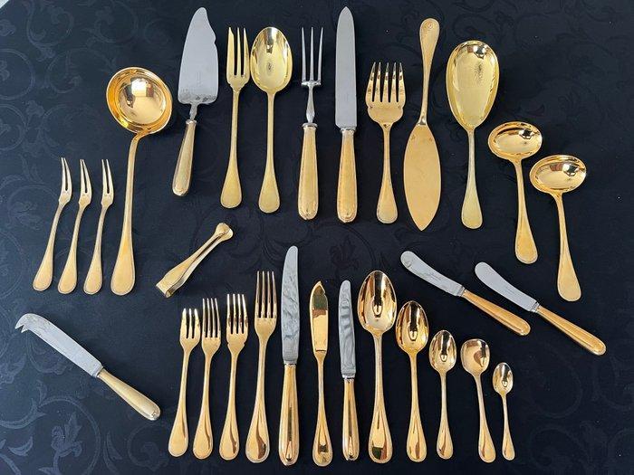 Christofle - Bestekset voor 12 personen (158) - Perles, Antiek en Kunst, Antiek | Meubels | Tafels