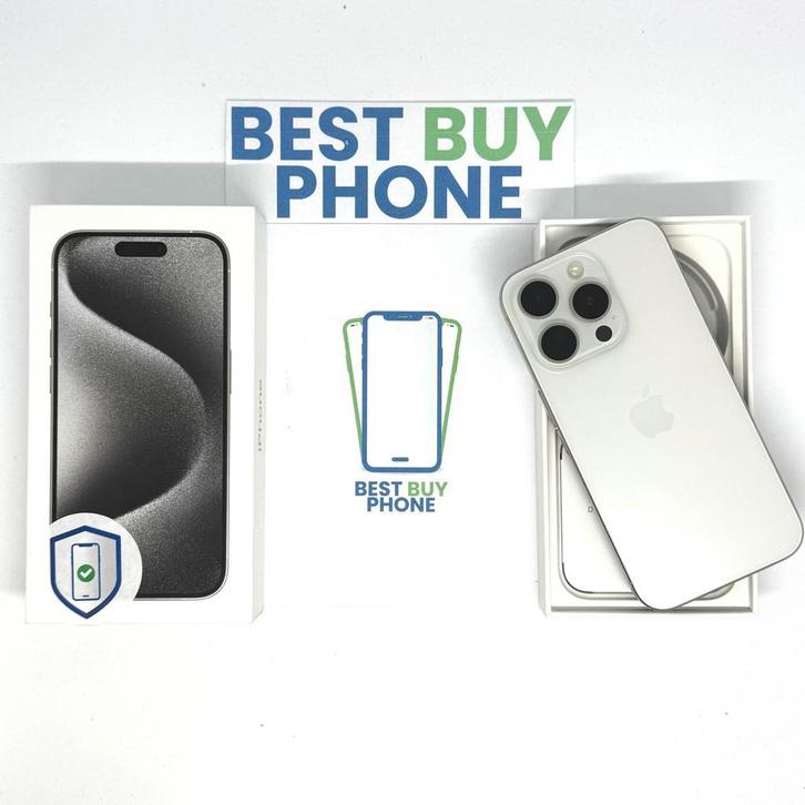 iPhone 15 pro 128GB zilver /krasvrij /90% batt /garantie, Telecommunicatie, Mobiele telefoons | Apple iPhone, Zonder abonnement