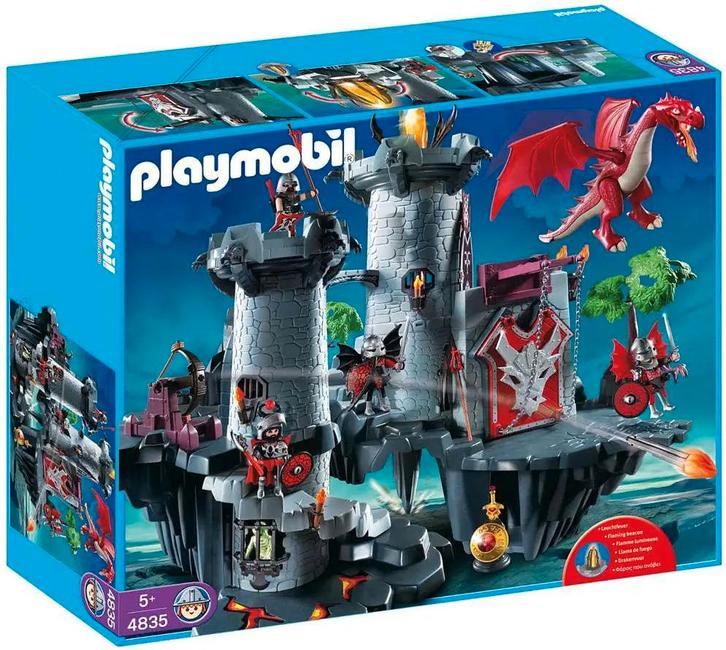 Playmobil Zwarte Drakenburcht - 4835 (Nieuw), Kinderen en Baby's, Speelgoed | Playmobil, Nieuw, Verzenden