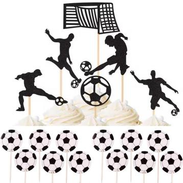 Voetbal taart topper en cupcake set Goal beschikbaar voor biedingen