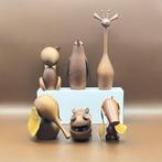 Senshukai  - Speelgoed meubels 6 Vintage wooden animals, Antiek en Kunst