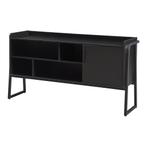 TV meubel Storfjord 120x33,5x63 cm zwart [en.casa], Huis en Inrichting, Kasten | Televisiemeubels, Verzenden, Nieuw