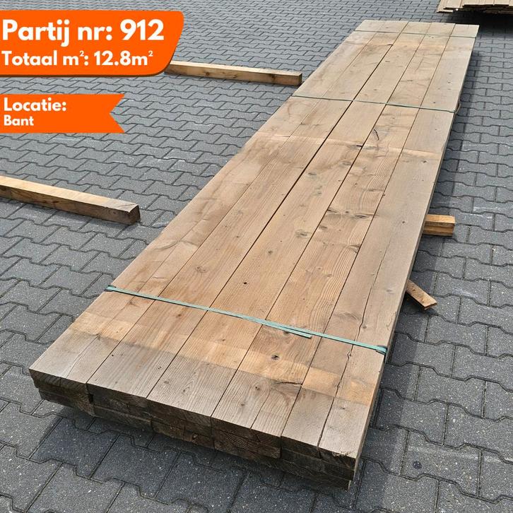 Thermo Vuren Geschaafde Balken 4500x190x43mm, Doe-het-zelf en Verbouw, Platen en Panelen, Ophalen of Verzenden