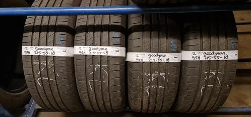 4x 215-55-18 Goodyear Zomer 6.5+7mm €80 Per Band 215 55 18, Auto-onderdelen, Banden en Velgen, 18 inch, Zomerbanden, 215 mm, Personenwagen