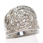 Ring - 14 karaat Witgoud - 0.46ct. tw. Diamant (Natuurlijk), Nieuw