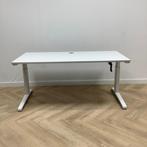 Tweedehands Steelcase slinger zit-sta bureau 160x80 cm, max, Huis en Inrichting, Bureaus, Ophalen of Verzenden, In hoogte verstelbaar