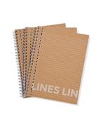 HEMA Collegeblokken kraft A4 gelinieerd - 3 stuks, Verzenden, Nieuw