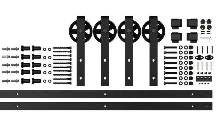 Schuifdeursysteem Dubbel - Spaken met rails, Doe-het-zelf en Verbouw, Kozijnen en Schuifpuien, Nieuw