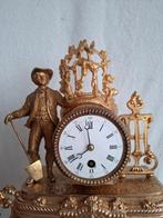 Mantelklok - Antiek - Verguld brons - 1850-1900 - een, Antiek en Kunst, Antiek | Klokken