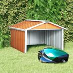 vidaXL Overkapping voor robotmaaier 92x97x63 cm staal bruin, Tuin en Terras, Tuinhuizen, Verzenden, Nieuw