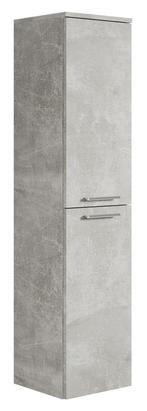 Badkamerkast Saturnus 35 x 35 x 130 cm Beton Grijs Kolomkast, Verzenden, Nieuw, (Half)hoge kast