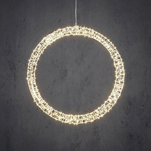 Kerstverlichting Cirkel met Warm Witte LED Lampjes - Ø36 cm, Diversen, Kerst, Nieuw, Verzenden