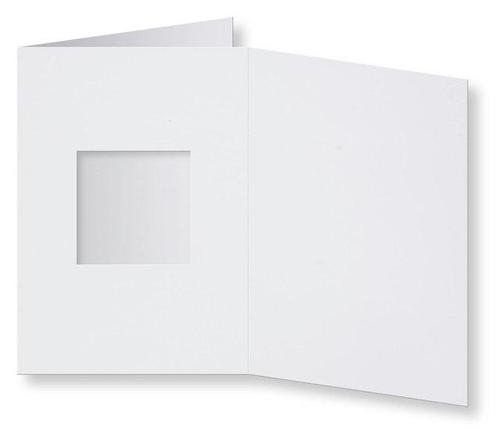 Passepartout Kaart 10,5 x 14,9 cm vierkant Wit, Hobby en Vrije tijd, Kaarten | Zelf maken, Verzenden