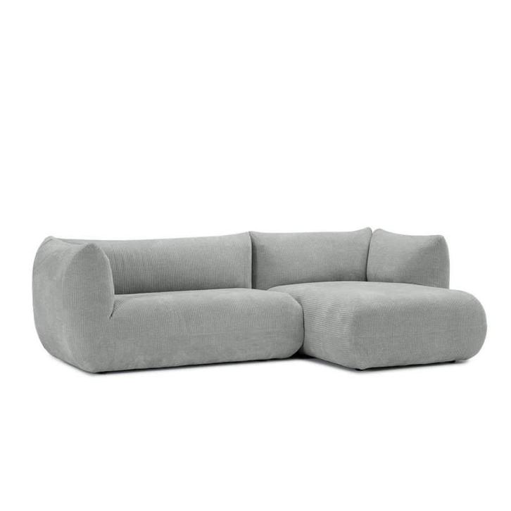Loungebank Veendam - loungebanken - Zilver, Huis en Inrichting, Banken | Sofa's en Chaises Longues, Nieuw, Stof