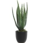 Groene aloe vera kunstplant 35 cm in zwarte pot - Overige .., Huis en Inrichting, Kamerplanten, Verzenden