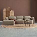 *WOONWINKEL* Taupe Hoekbank Chaise Longue Links, Verzenden, Nieuw