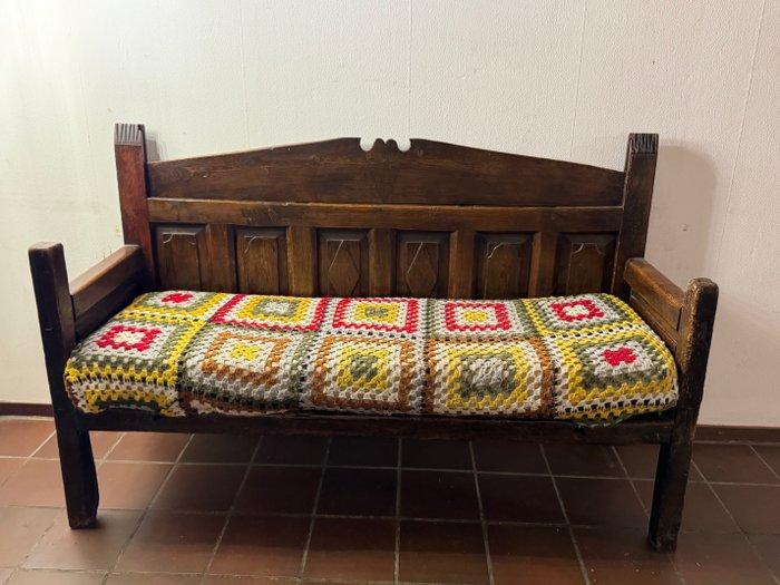 ambachtelijk gemaakt - Settle (zitbank met hoge leuning) -, Antiek en Kunst, Antiek | Overige Antiek