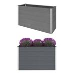 vidaXL Plantenbak verhoogd 150x50x91 cm HKC grijs, Tuin en Terras, Bloembakken en Plantenbakken, 100 cm of meer, Verzenden, Nieuw