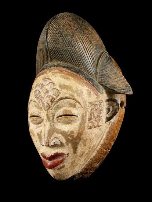 Masker - Punu - Gabon (Zonder Minimumprijs), Antiek en Kunst, Kunst | Niet-Westerse kunst
