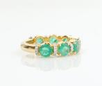 Eeuwigheidsring - 14 karaat Geel goud - 2.36ct. tw. Smaragd