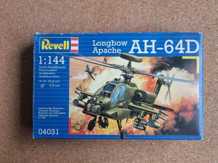 Revell 04031 Longbow Apache AH-64D 1:144, Hobby en Vrije tijd, Modelbouw | Vliegtuigen en Helikopters, Revell, Verzenden