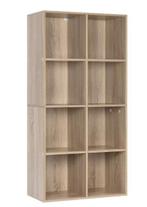 Witte Boekenkast met 8 Vakjes – Multifunctioneel Opbergrek, Huis en Inrichting, Kasten | Boekenkasten, Verzenden, Nieuw