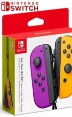 Nintendo Switch Joy-Con Controllers Neon Paars/Oranje Boxed, Spelcomputers en Games, Ophalen of Verzenden, Zo goed als nieuw