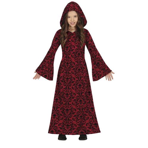Heks Halloween Kostuum Meisje Rood, Hobby en Vrije tijd, Feestartikelen, Nieuw, Verzenden