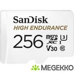 SanDisk High Endurance 256GB MicroSDXC Geheugenkaart met SD, Computers en Software, RAM geheugen, Nieuw, Verzenden