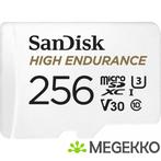 SanDisk High Endurance 256GB MicroSDXC Geheugenkaart met SD, Computers en Software, RAM geheugen, Verzenden, Nieuw