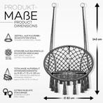 Hangstoel - Binnen & Buiten - Hangschommel - Tot 200kg - Ant, Verzenden, Zo goed als nieuw
