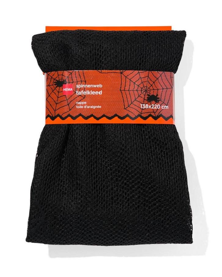 HEMA Tafelkleed 138x220 spinnenweb - Halloween, Huis en Inrichting, Keuken | Textiel, Nieuw, Verzenden