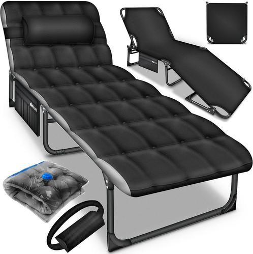 Tillvex® Ligstoel - Tuinstoel - Inklapbaar - Verstelbaar - Z, Caravans en Kamperen, Tentaccessoires, Nieuw, Verzenden