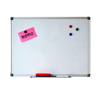 Whiteboard magnetisch 45 x 60 cm met pennengoot beschikbaar voor biedingen