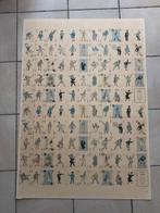 Tintin - Planche de jeu de cartes non découpée - cadeau, Nieuw
