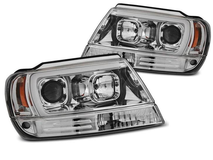 Koplampen | Jeep | Grand Cherokee 01-03 5d suv. | LED | Tube, Auto-onderdelen, Verlichting, Nieuw, Jeep, Verzenden