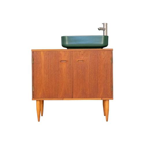 Badkamermeubel | Vintage | Teak |  3568, Huis en Inrichting, Badkamer | Badkamermeubels, 75 cm of meer, Zo goed als nieuw, Wastafelkast