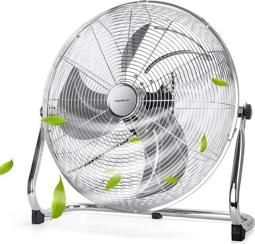 Aigostar Clover 33QNV - Vloerventilator - Chroom - Ø 51 cm, Huis en Inrichting, Overige Huis en Inrichting, Verzenden