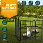 Puppyren 80 cm hoog met dak- en grondankers - met dakje -, Verzenden, Nieuw