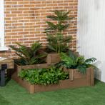 Kruidenbak - Rustic Garden - 3 niveaus - Groentebed - Bruin, Ophalen of Verzenden, Nieuw