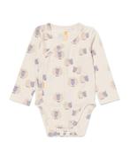 HEMA Newborn meegroei overslagromper rib met bamboe stretch, Verzenden, Nieuw